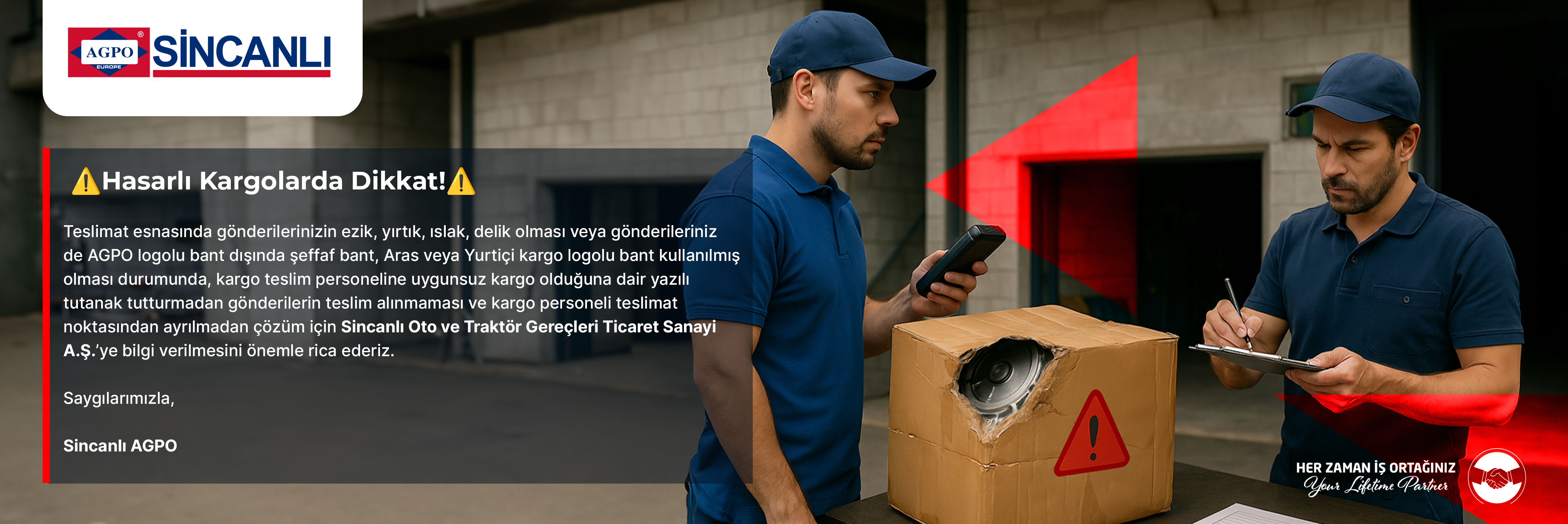 Kargo Bilgilendirme Metni