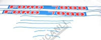 Decal Set (Sticker) For 1 Tractor Blue