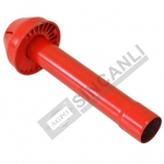 HAVA FİLTRE SAC BACA UZUN KIRMIZ (30,5CM)