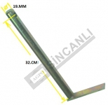 Drawbar Pin Long 32x19 Mm 320 Mm