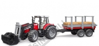 MASSEY FERGUSON 7480 VE KÜTÜK TAŞIYAN RÖMORK