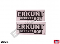 KAPORTA YAZI ETİKETİ TAKIM R-L BEREKET 60e  YENİ MODEL