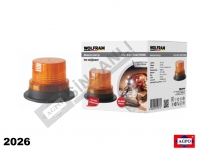TEPE LAMBA ÇAKAR 12V-24V 12 LEDLİ MIKNATISLI KABLOLU SARI (130*35MM)E9 WOLFRAM 31150
