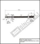 Pto Shaft 6/21 F/Spline 610 Mm